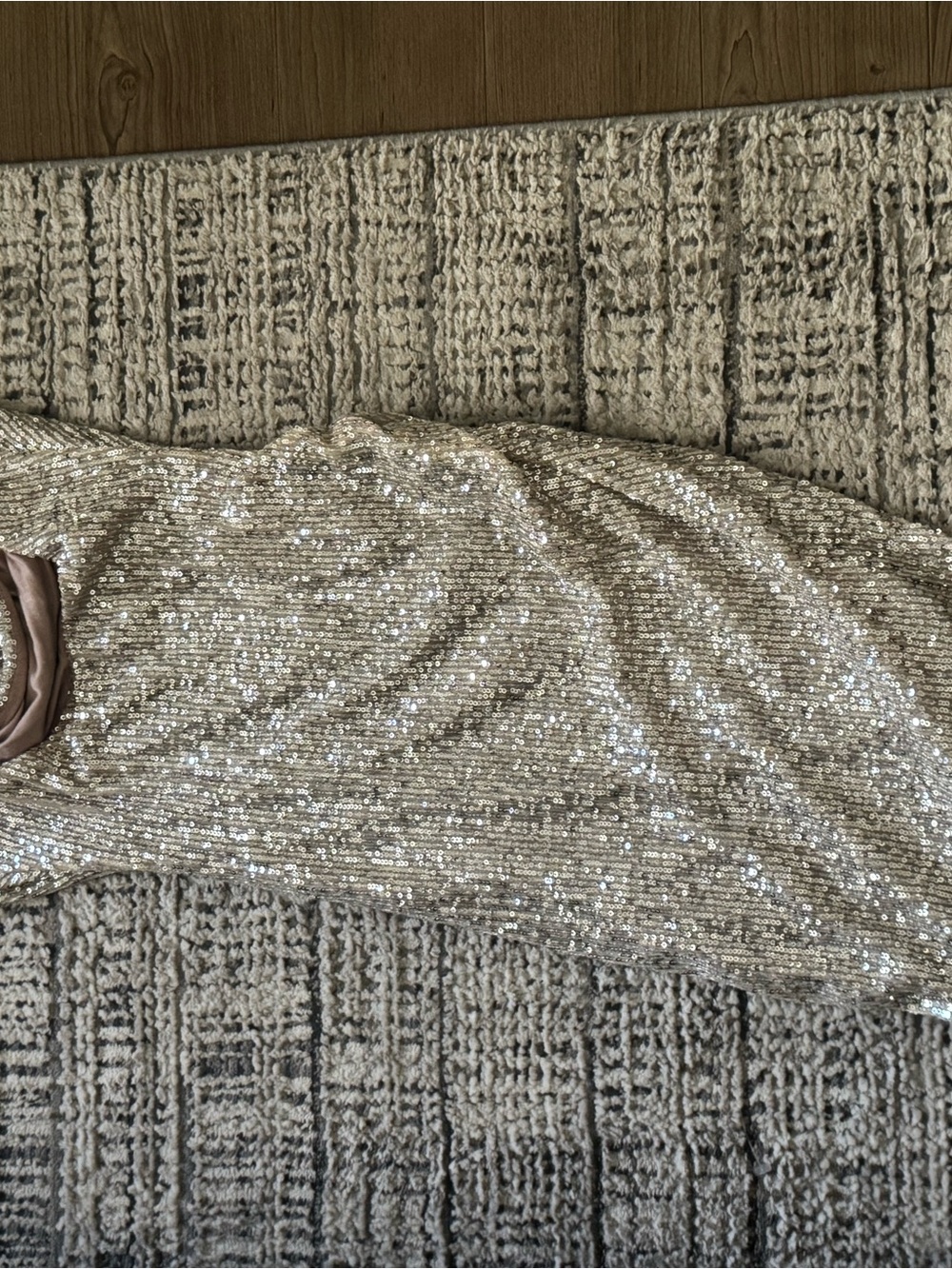 JLUXLABEL Sequin Dress in Champagne Gold - Picture 4 of 7